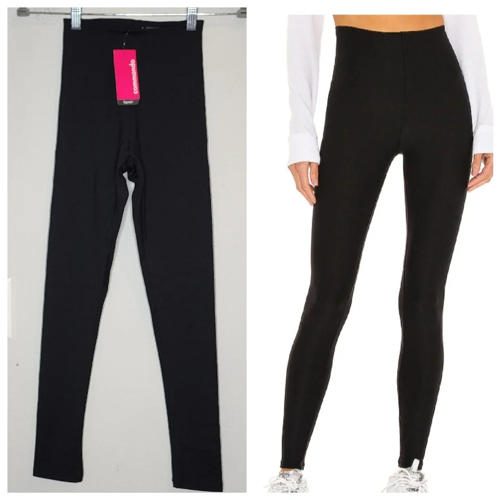 Commando Classic Black Legging W/PFCT Control. Size small.